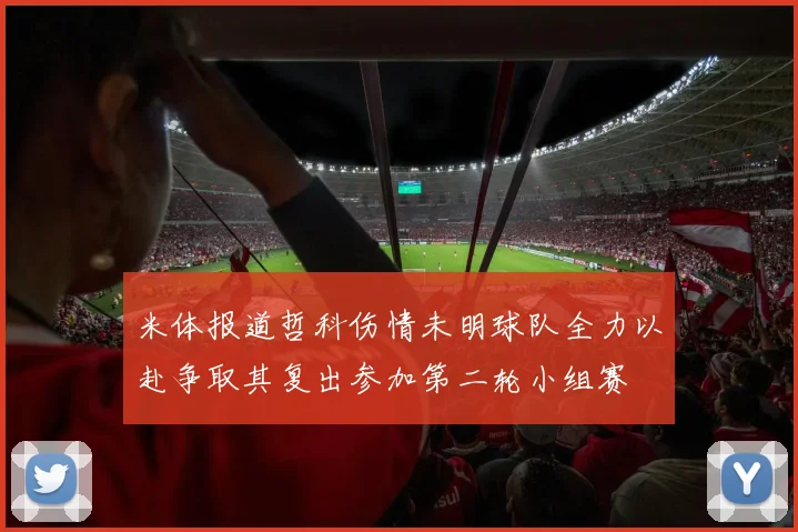 米体报道哲科伤情未明球队全力以赴争取其复出参加第二轮小组赛
